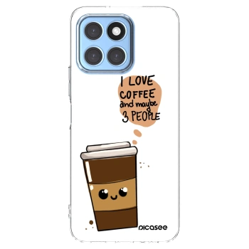 Picasee husă transparentă din silicon pentru Honor X8 5G - Cute coffee