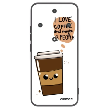 Picasee husă neagră din silicon pentru Honor Magic5 Lite 5G - Cute coffee