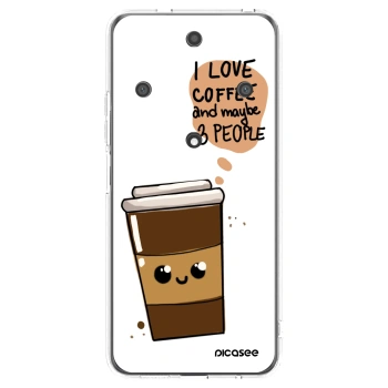 Picasee husă transparentă din silicon pentru Honor Magic5 Lite 5G - Cute coffee