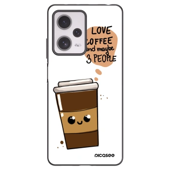 Picasee husă neagră din silicon pentru Xiaomi Redmi Note 12 Pro+ 5G - Cute coffee