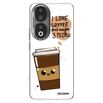 Picasee husă transparentă din silicon pentru Honor 90 5G - Cute coffee