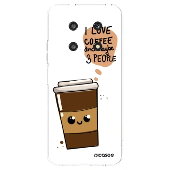 Picasee husă transparentă din silicon pentru Honor Magic4 Lite 5G - Cute coffee