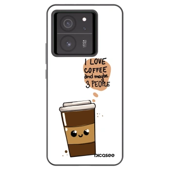 Picasee husă neagră din silicon pentru Xiaomi 13T Pro - Cute coffee
