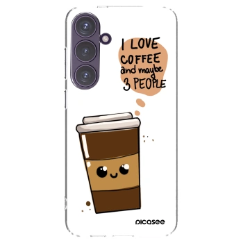 Picasee husă transparentă din silicon pentru Samsung Galaxy S24+ S926B 5G - Cute coffee