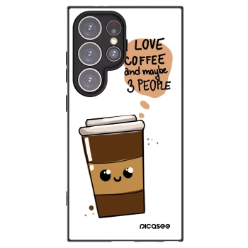 Picasee husă neagră din silicon pentru Samsung Galaxy S24 Ultra S928B 5G - Cute coffee