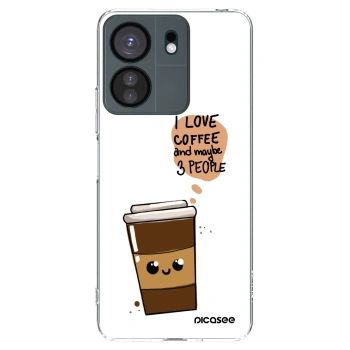 Picasee husă transparentă din silicon pentru Xiaomi Redmi 13C 4G - Cute coffee
