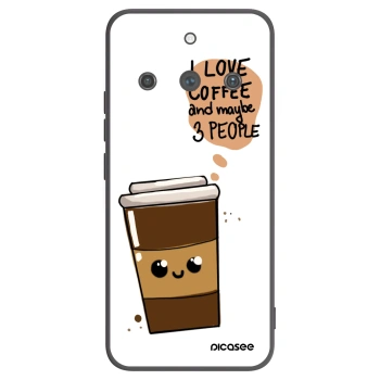 Picasee husă neagră din silicon pentru Realme 11 Pro+ - Cute coffee