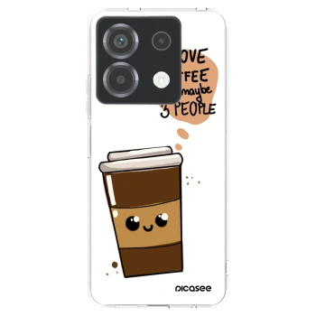 Picasee husă transparentă din silicon pentru Xiaomi Poco X6 - Cute coffee