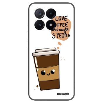 Picasee husă neagră din silicon pentru Xiaomi Poco X6 Pro - Cute coffee
