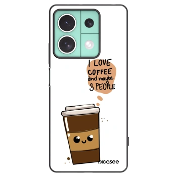Picasee husă neagră din silicon pentru Xiaomi Redmi Note 13 5G - Cute coffee