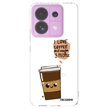 Picasee husă transparentă din silicon pentru Xiaomi Redmi Note 13 Pro 5G - Cute coffee