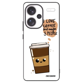 Picasee husă neagră din silicon pentru Xiaomi Redmi Note 13 Pro+ 5G - Cute coffee