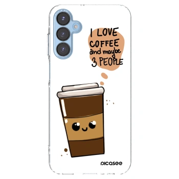 Picasee husă transparentă din silicon pentru Samsung Galaxy A15 A156B 5G - Cute coffee