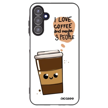 Picasee husă neagră din silicon pentru Samsung Galaxy A15 A155F 4G - Cute coffee
