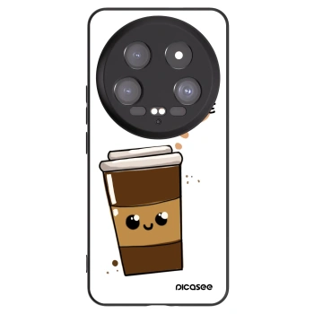 Picasee husă neagră din silicon pentru Xiaomi 14 Ultra - Cute coffee