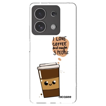 Picasee husă transparentă din silicon pentru Xiaomi Redmi Note 13 4G - Cute coffee