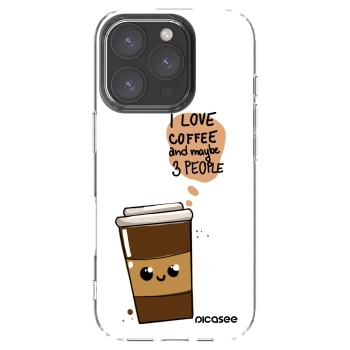 Picasee husă transparentă din silicon pentru Apple iPhone 16 Pro - Cute coffee