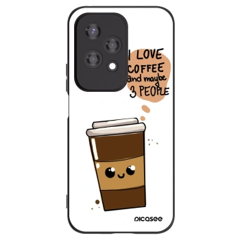 Picasee husă neagră din silicon pentru Honor 200 Lite - Cute coffee
