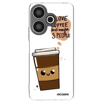Picasee husă transparentă din silicon pentru Xiaomi Redmi 13 4G - Cute coffee