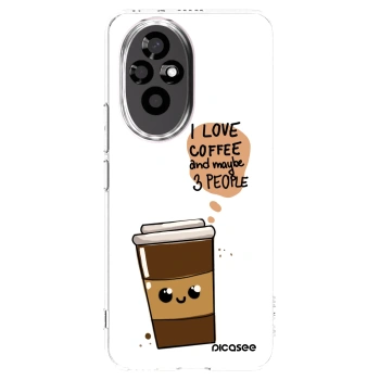 Picasee husă transparentă din silicon pentru Honor 200 5G - Cute coffee