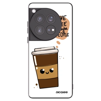 Picasee husă neagră din silicon pentru OnePlus 12 5G - Cute coffee
