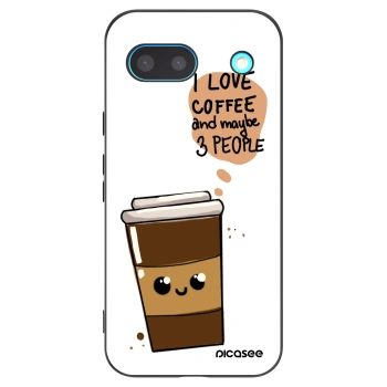 Picasee husă neagră din silicon pentru Google Pixel 8 - Cute coffee