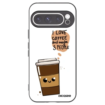 Picasee husă neagră din silicon pentru Google Pixel 9 Pro - Cute coffee