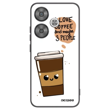 Picasee husă neagră din silicon pentru Xiaomi Poco F6 - Cute coffee