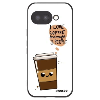 Picasee husă neagră din silicon pentru Google Pixel 9a - Cute coffee