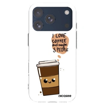 Picasee husă transparentă din silicon pentru Apple iPhone 17 Pro - Cute coffee