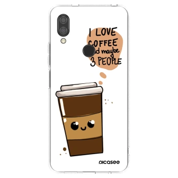 Picasee husă transparentă din silicon pentru Xiaomi Redmi 7 - Cute coffee