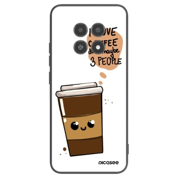 Picasee husă neagră din silicon pentru Realme 12X - Cute coffee