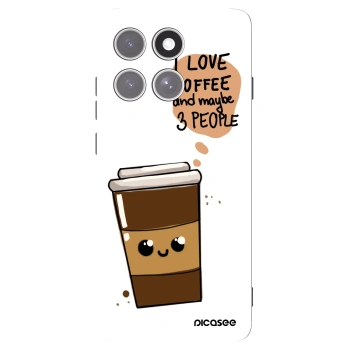 Picasee husă neagră din silicon pentru Motorola Edge 60 Pro - Cute coffee