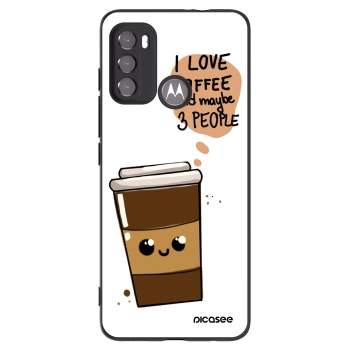 Picasee husă neagră din silicon pentru Motorola Edge 60 5G - Cute coffee
