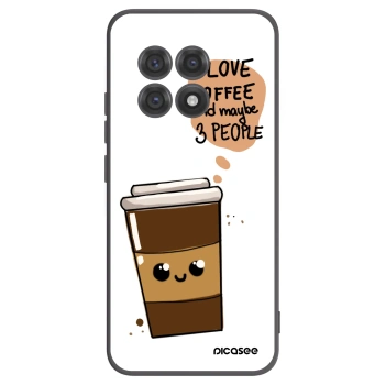 Picasee husă neagră din silicon pentru OnePlus 13R 5G - Cute coffee