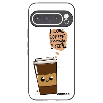 Picasee husă neagră din silicon pentru Google Pixel 9 Pro XL - Cute coffee