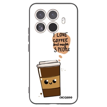 Picasee husă neagră din silicon pentru Xiaomi 15T Pro - Cute coffee