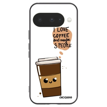 Picasee husă neagră din silicon pentru Google Pixel 10 - Cute coffee