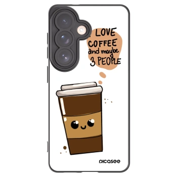 Picasee husă neagră din silicon pentru Samsung Galaxy S26 - Cute coffee