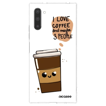 Picasee husă transparentă din silicon pentru Samsung Galaxy Note 10 N970F - Cute coffee