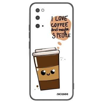 Picasee husă neagră din silicon pentru Samsung Galaxy S20 G980F - Cute coffee