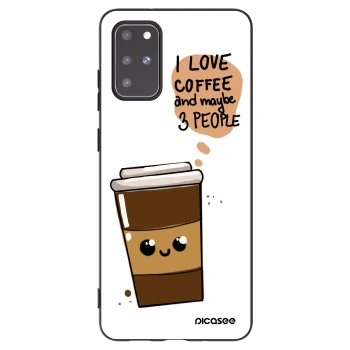 Picasee husă neagră din silicon pentru Samsung Galaxy S20+ G985F - Cute coffee