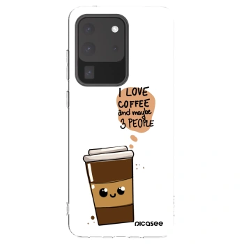 Picasee husă transparentă din silicon pentru Samsung Galaxy S20 Ultra 5G G988F - Cute coffee