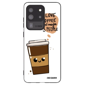 Picasee husă neagră din silicon pentru Samsung Galaxy S20 Ultra 5G G988F - Cute coffee