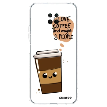 Picasee husă transparentă din silicon pentru Xiaomi Redmi Note 9 Pro - Cute coffee