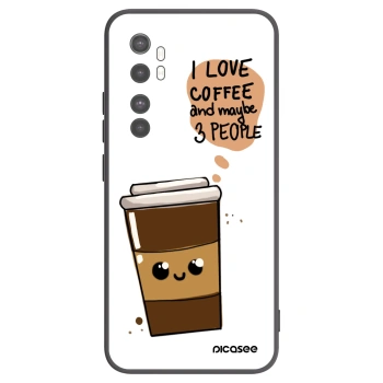 Picasee husă neagră din silicon pentru Xiaomi Mi Note 10 Lite - Cute coffee
