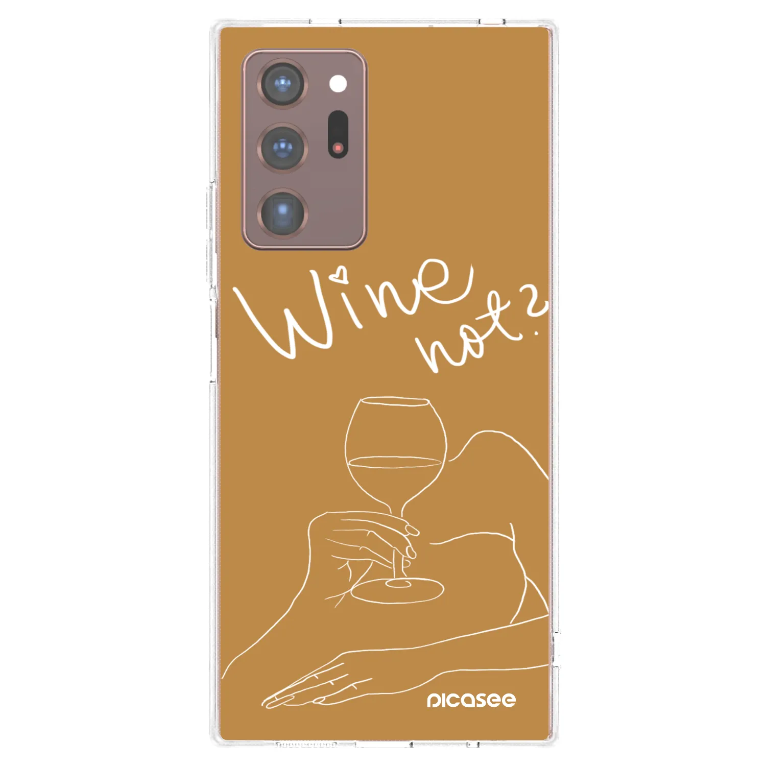 Picasee husă transparentă din silicon pentru Samsung Galaxy Note 20 Ultra - Wine not