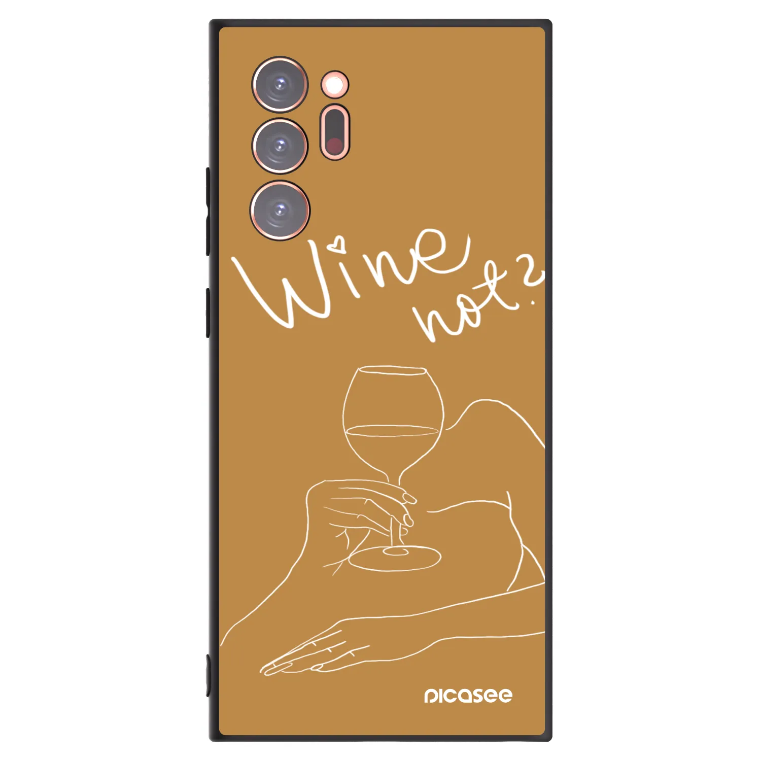 Picasee husă neagră din silicon pentru Samsung Galaxy Note 20 Ultra - Wine not