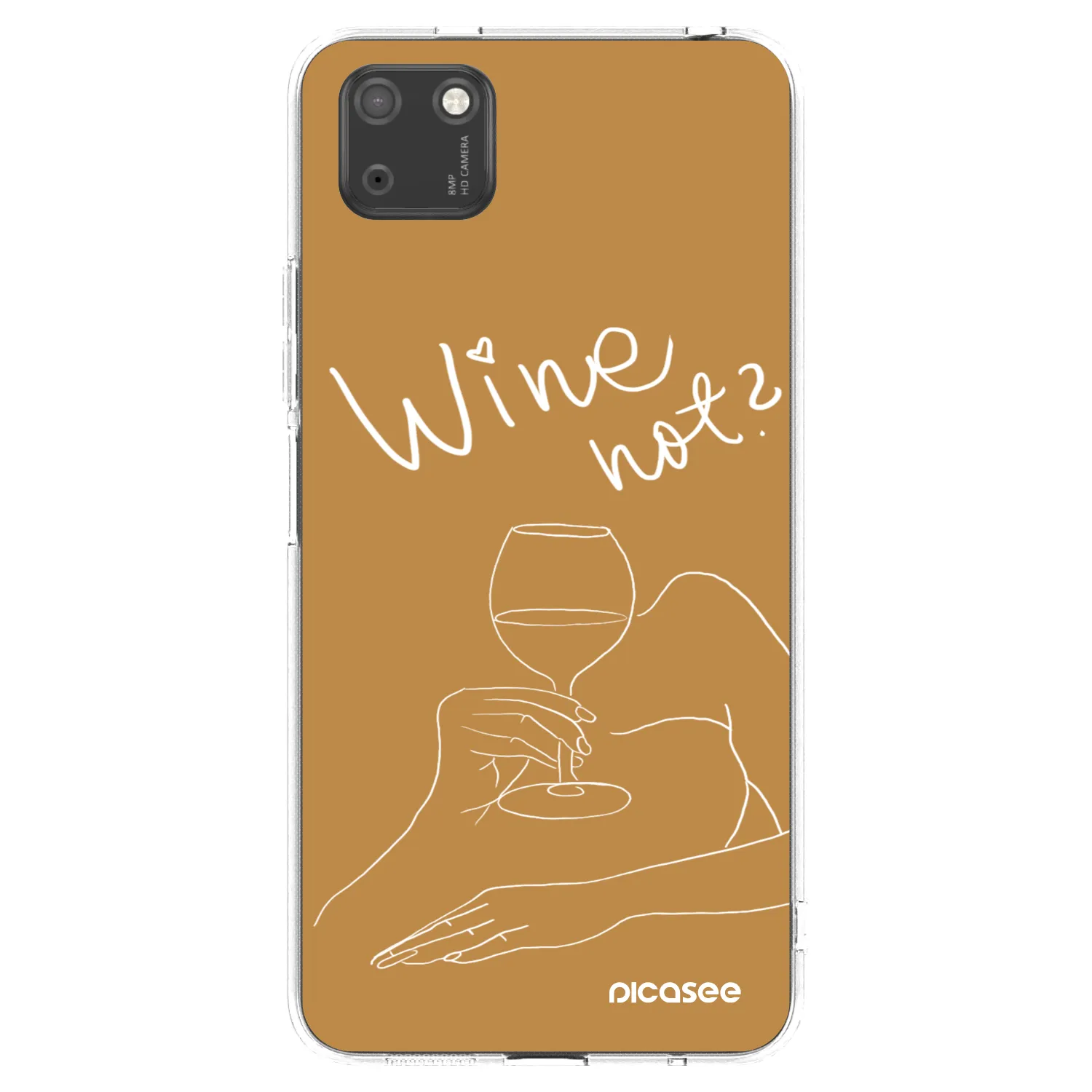 Picasee husă transparentă din silicon pentru Huawei Y5P - Wine not