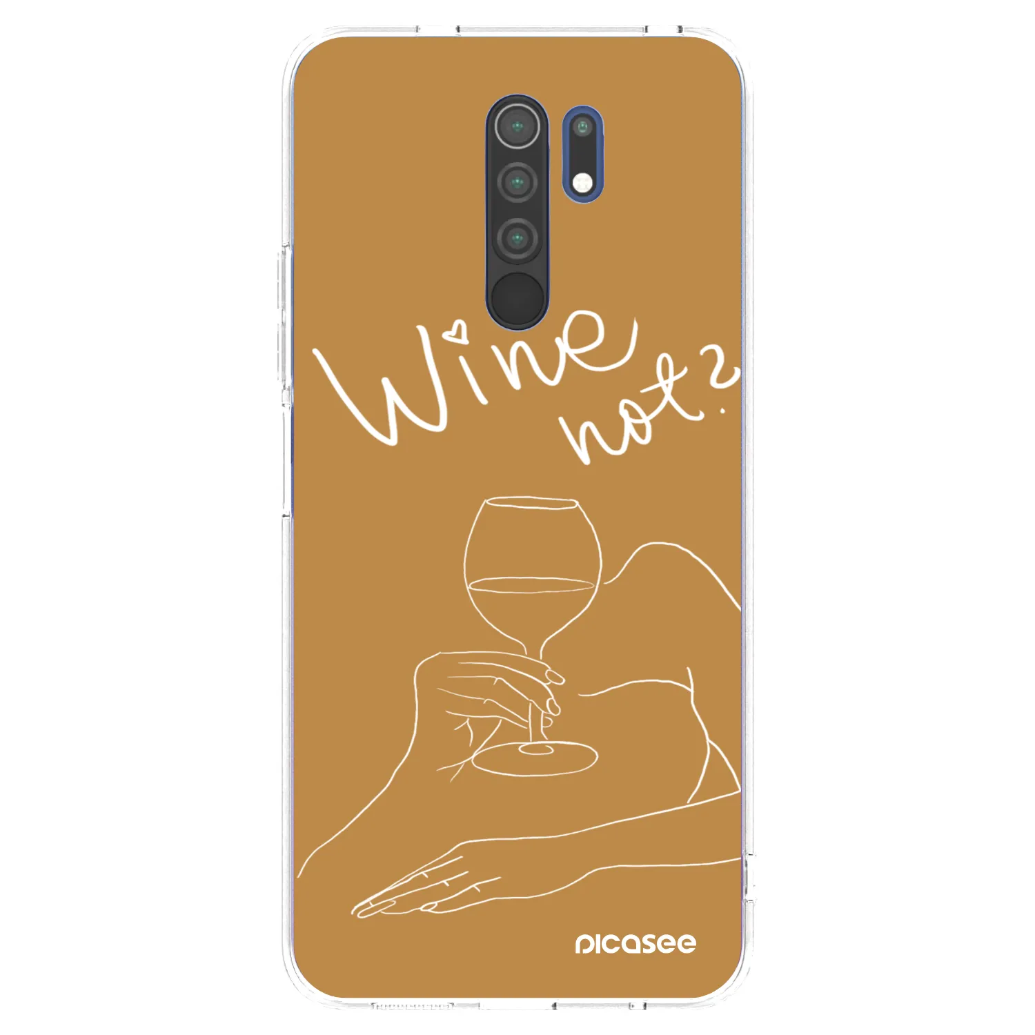 Picasee husă transparentă din silicon pentru Xiaomi Redmi 9 - Wine not